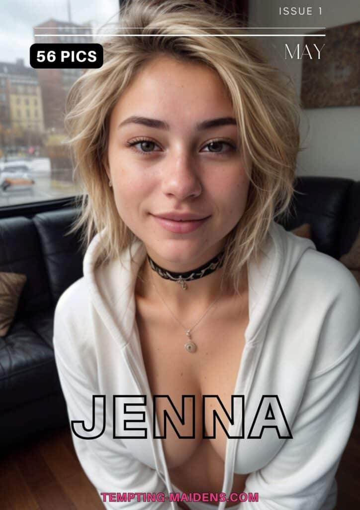 ✨ Influencer Jenna Exclusive ✨
Short blonde hair, white hoodie, choker necklace.
🔒 Private Photoshoot 🔒
Issue 1 May - 56 pics. 
[Website Link]

#LesbianGaze #ExclusiveContent