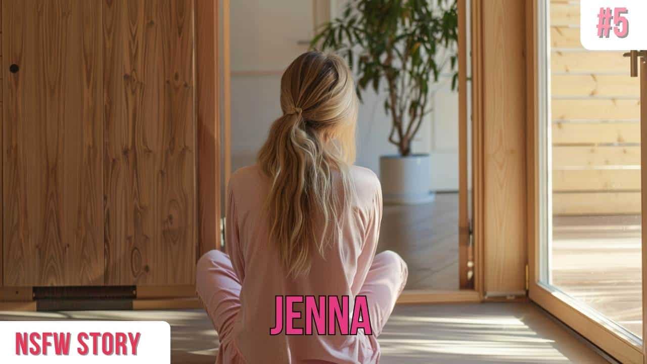 NSFW Lesbian Erotic Story about Jenna, blonde young woman secretly watching her roommate shower